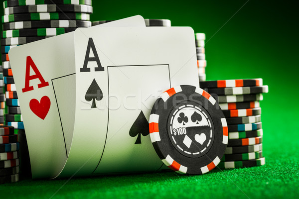 chips and two aces Stock photo © cookelma