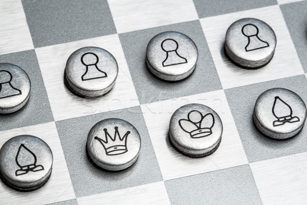 metal chess Stock photo © cookelma