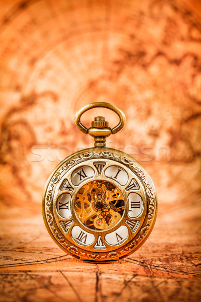 Vintage pocket watch Stock photo © cookelma