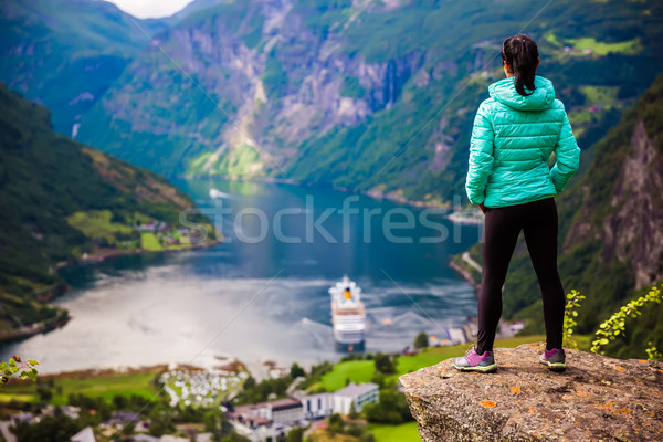 Geiranger fjord, Norway. Stock photo © cookelma
