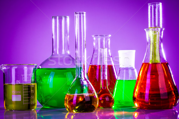 test tubes with colorful liquids Stock photo © cookelma