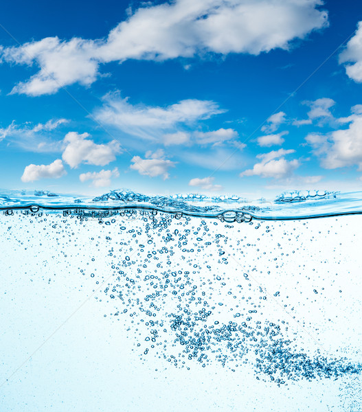 Сток-фото: воды · Blue · Sky · многие · воздуха · пузырьки
