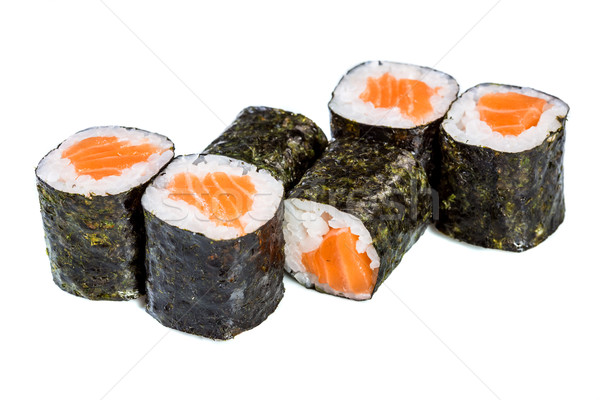 Sushi rolar maki branco japonês cozinha Foto stock © cookelma