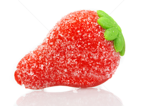 Süßigkeiten Marzipan Form Erdbeeren Stock foto © cookelma