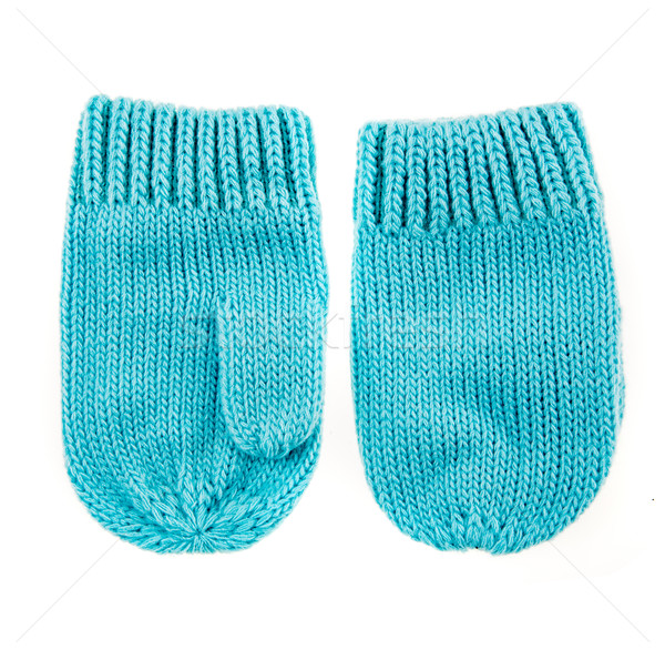 Baby woolen mittens Stock photo © cookelma