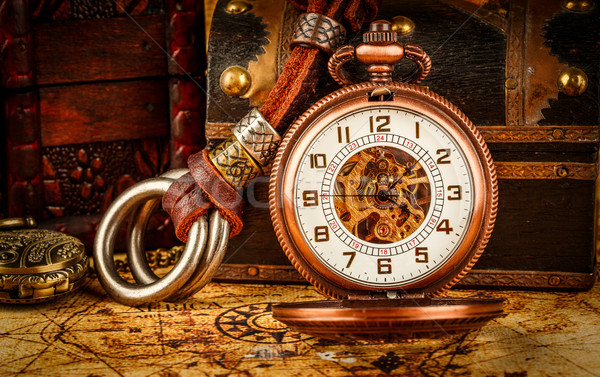 Vintage pocket watch Stock photo © cookelma