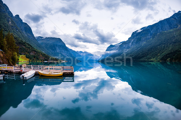 lovatnet lake Beautiful Nature Norway. Stock photo © cookelma