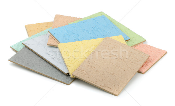 Stockfoto: Decoratief · kleur · geïsoleerd · witte · verf