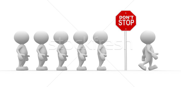 Stock photo: Don't stop