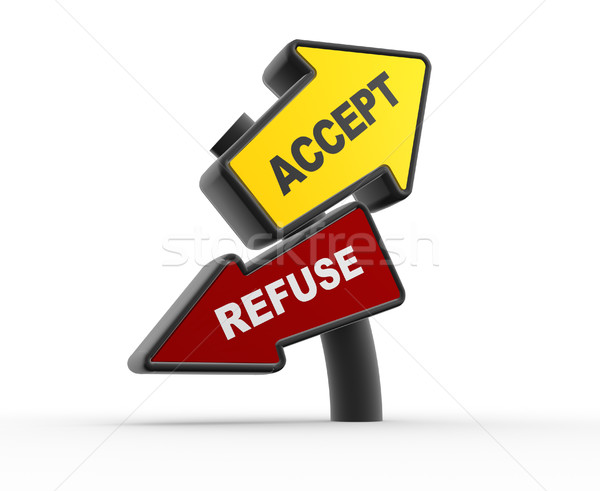 Accept or refuse Stock photo © coramax