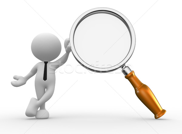  Magnifying glass Stock photo © coramax