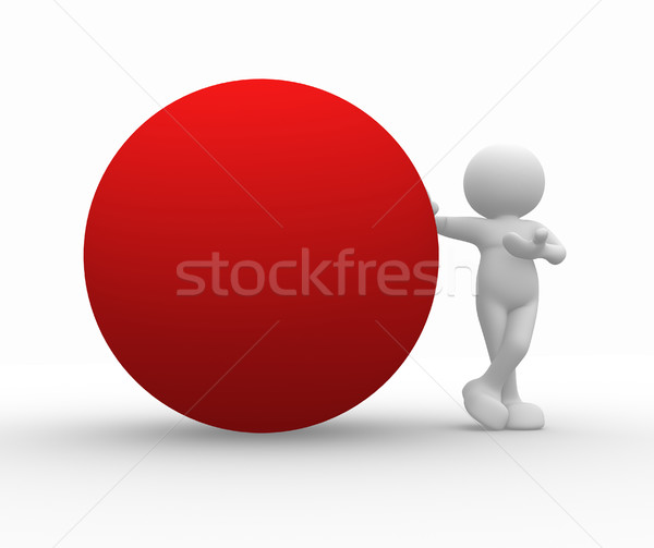 Stock photo: Red sphere