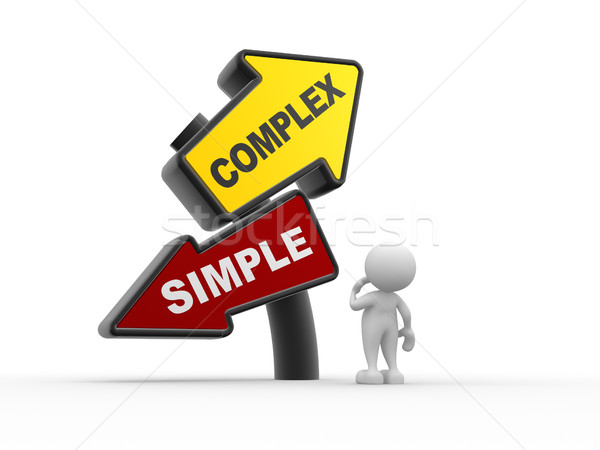 Simple or complex Stock photo © coramax