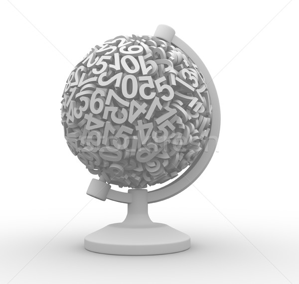 Glob made of numbers  Stock photo © coramax