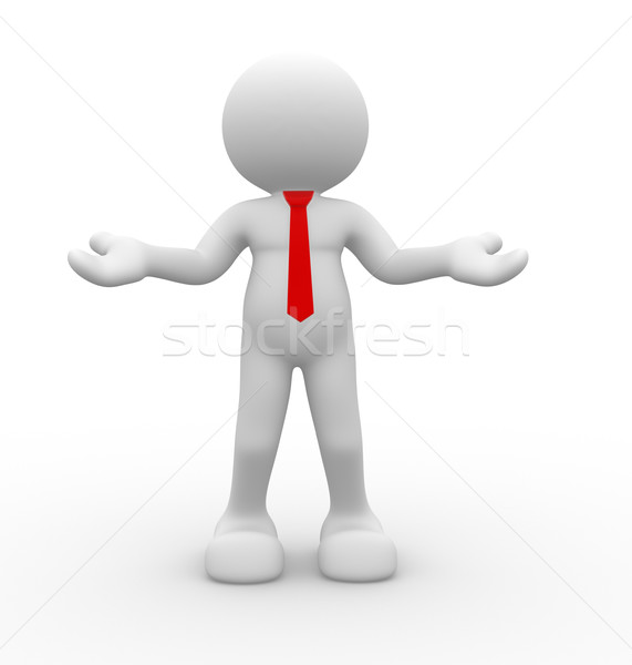 Bienvenue gens 3d homme personne hug amour [[stock_photo]] © coramax