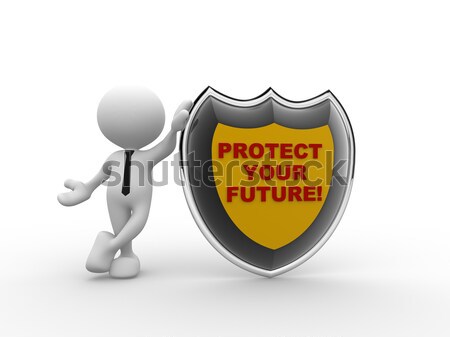 Shield. 100% SAFETY  Stock photo © coramax