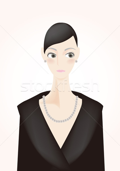 PEARLS NECKLACE Stock photo © coroichi