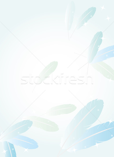 実例 羽毛 水 抽象的な 緑 鳥 ストックフォト © coroichi