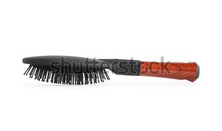 Saç fırçası beyaz yeni yalıtılmış Stok fotoğraf © cosma