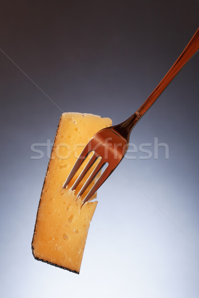 Cheese On Fork Stock photo © cosma