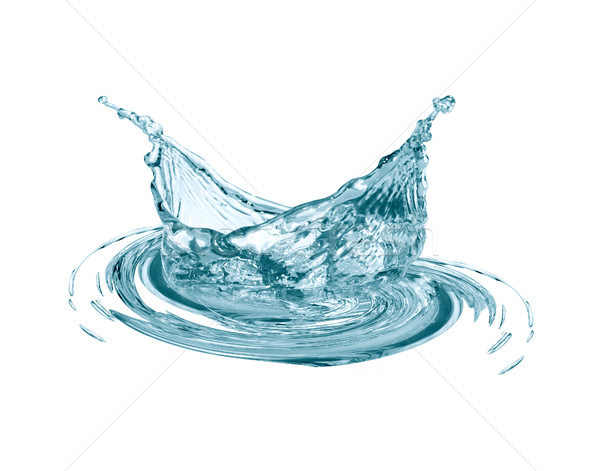 Stock photo: Water Splash On White