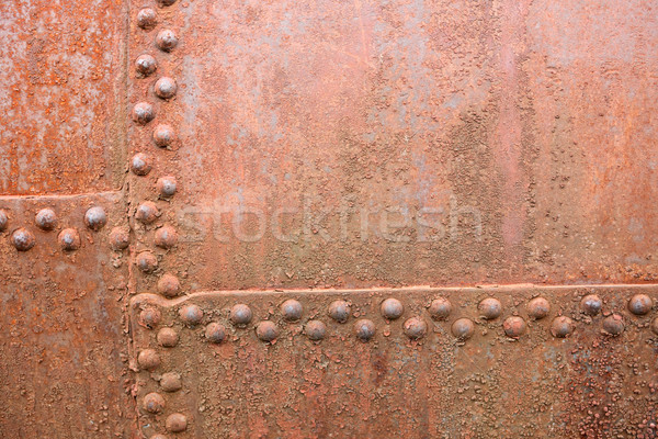 Metall alten rostigen Textur Industrie Stock foto © cosma