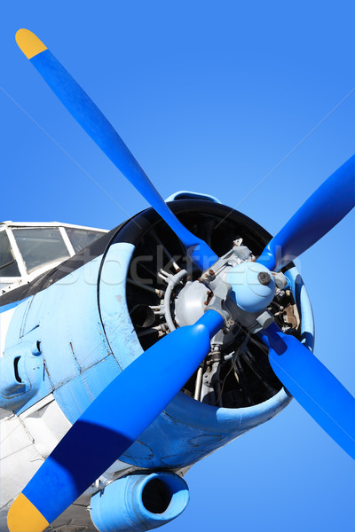 Stock photo: Old Propeller-Driven Airplane