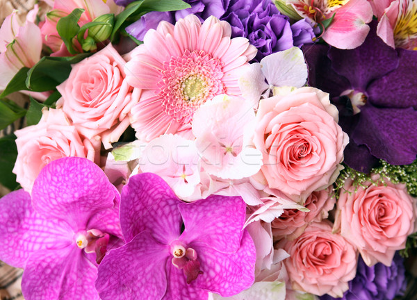 Köteg virágok ünnep gyönyörű különböző virág Stock fotó © cosma