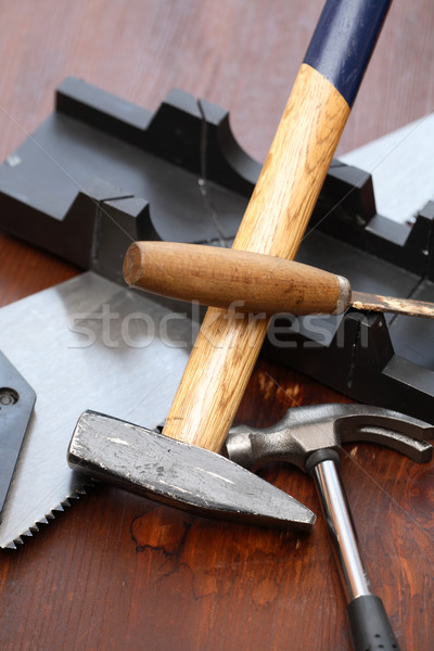Carpenter Tools Set Stock photo © cosma