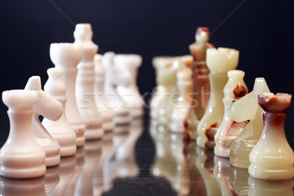 Chess Pieces Confrontation Stock photo © cosma