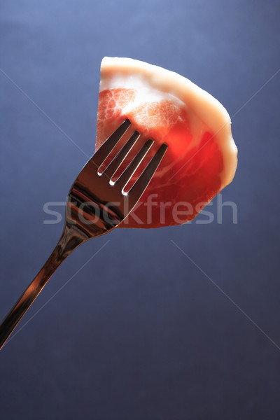 Włoski prosciutto cienki kawałek wieprzowina mięsa Zdjęcia stock © cosma
