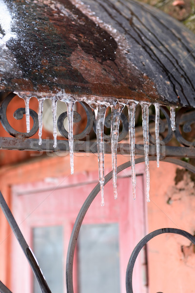 Icicles On Roof Stock photo © cosma
