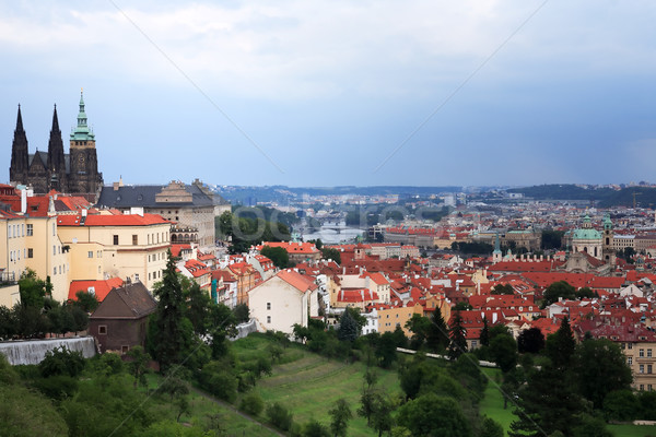 Prague Under Cloudy Sky Stock photo © cosma