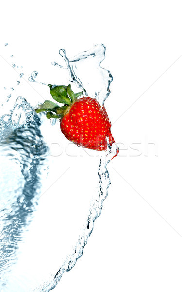Strawberry In Water Stock photo © cosma