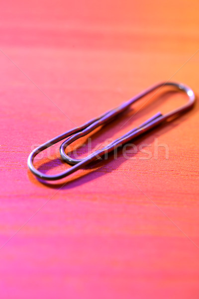 Foto stock: Clip · primer · plano · metal · colorido · herramienta · clip