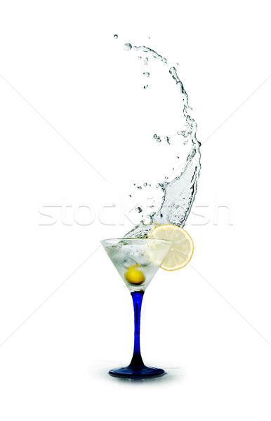 Martini cocktail bicchiere di martini liquido Foto d'archivio © cosma