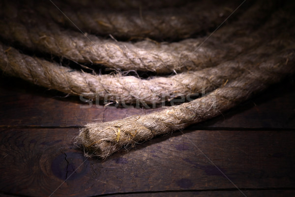 Rope On Wood Stock photo © cosma