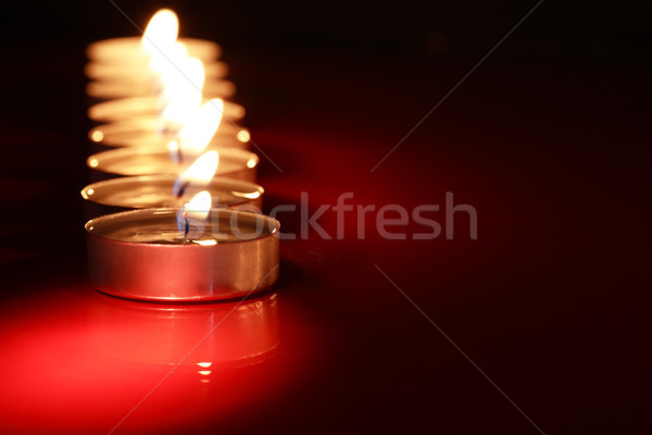 Stockfoto: Kaarsen · donkere · ingesteld · verlichting · rij · gratis