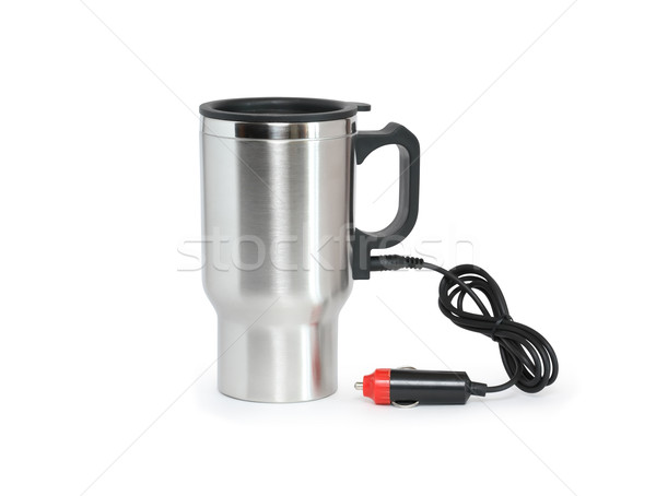 Elektrische mug modernen Metall Elektro-Auto Kabel Stock foto © cosma