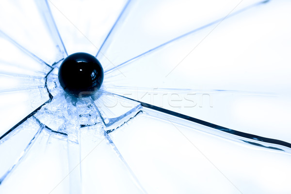 Vernietiging glas bal abstract crash Stockfoto © cosma