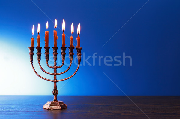 Traditional Jewish Menorah Stock photo © cosma
