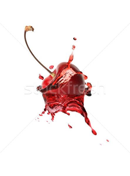 Wiśniowe soku Berry wewnątrz biały Zdjęcia stock © cosma