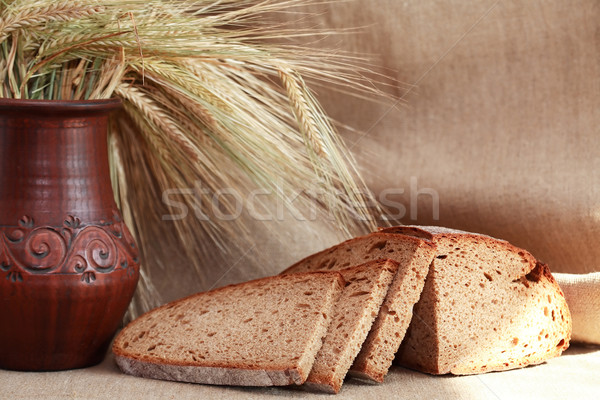 Bread And Wheat Ears Stock photo © cosma