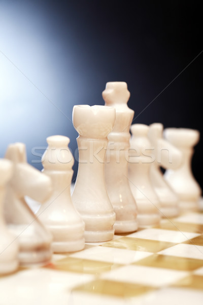 Chess Pieces On Board Stock photo © cosma