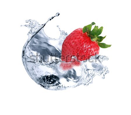 Strawberry In Water Stock photo © cosma