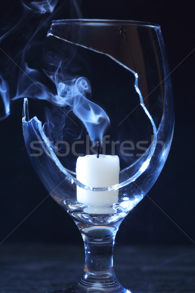 Smoke In Wineglass Stock photo © cosma