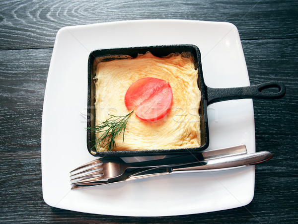 Fried Eggs On Pan Stock photo © cosma