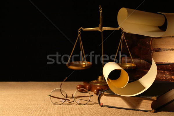 Klasszikus dolgok csendélet szemüveg sárgaréz súly Stock fotó © cosma