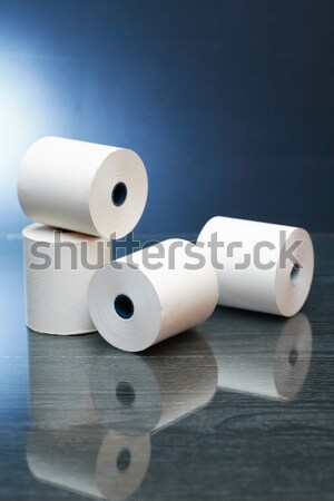 Stock photo: Paper Rolls On Dark