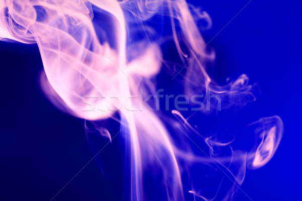 Pink Smoke On Blue Stock photo © cosma